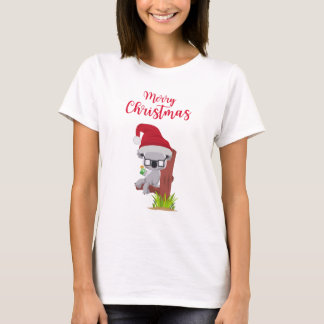 Australisk julklapp Koala Drinking Design T Shirt