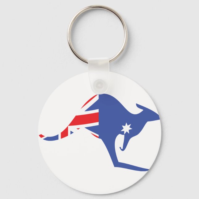 australisk kangaroo nyckelring (Framsida)