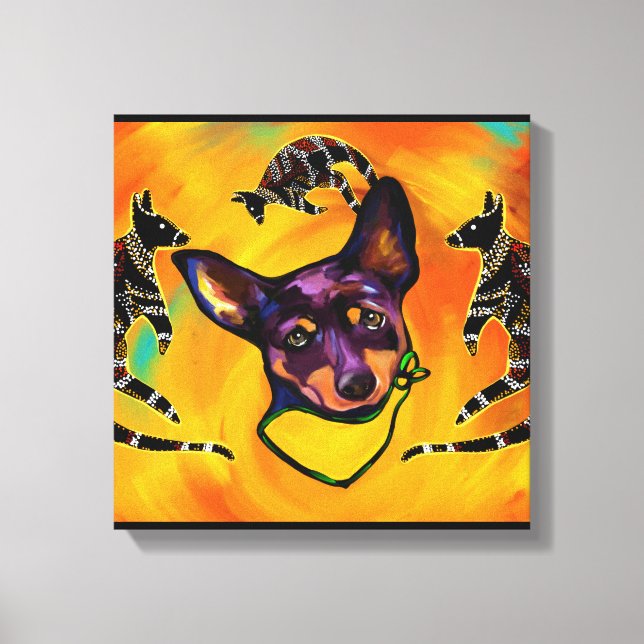 AUSTRALISK KELPIE CANVASTRYCK (Framsida)