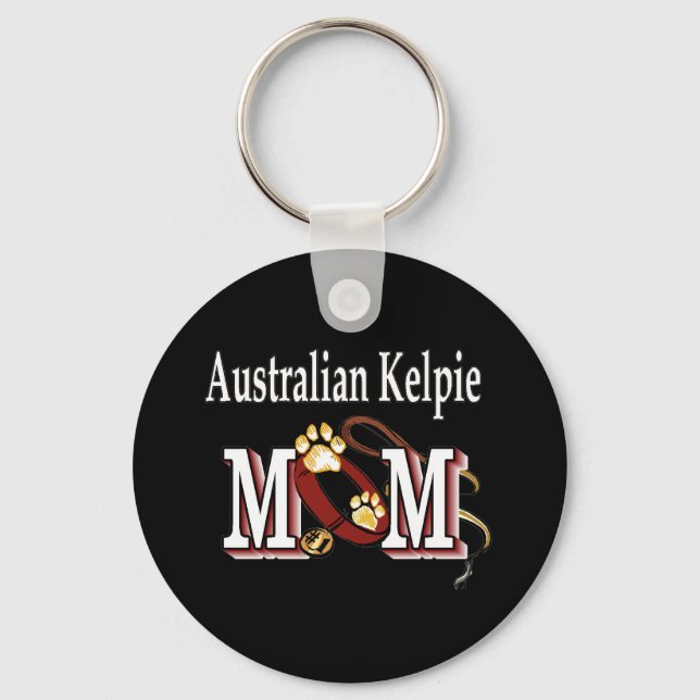 australisk kelpie mamma Keychain Nyckelring (Framsida)