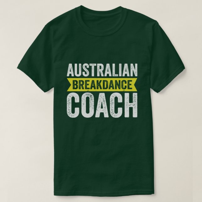 australisk kostume Break Dancer Coach T Shirt (Design framsida)