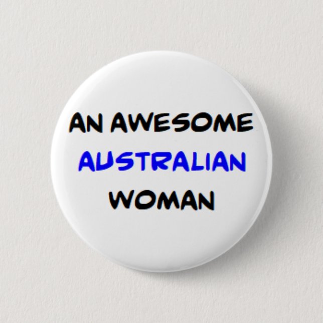 australisk kvinna, underbar knapp (Framsida)