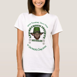 Australisk leprechaun anpassningsbar St patrick's T Shirt