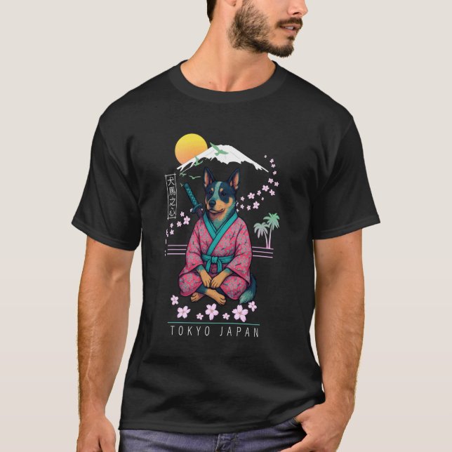 Australisk nötkreaturshund t shirt (Framsida)