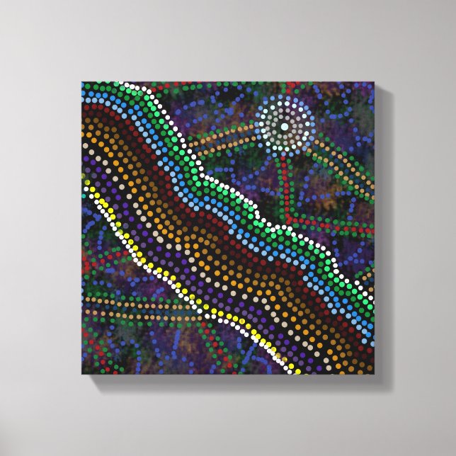 australisk originalutskrift canvastryck (Framsida)