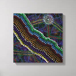 australisk originalutskrift canvastryck