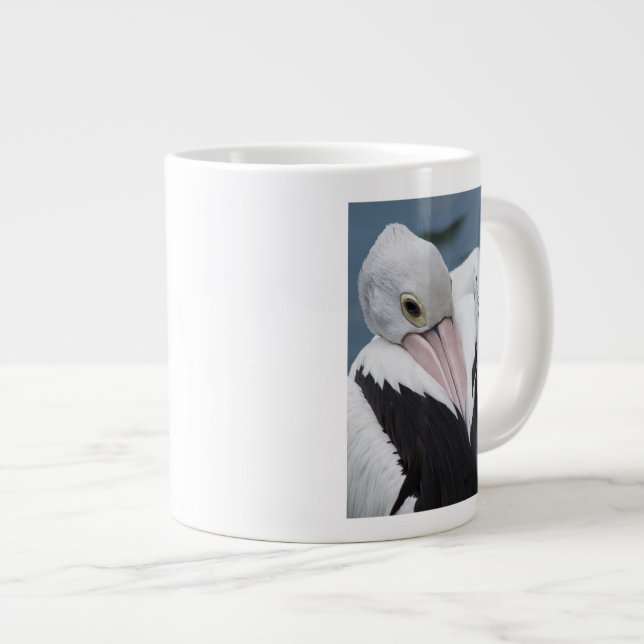 Australisk pelikan närbild jumbo mugg (Framsida höger)