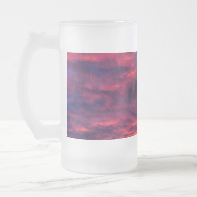 australisk röd frostat ölglas (Vänster)