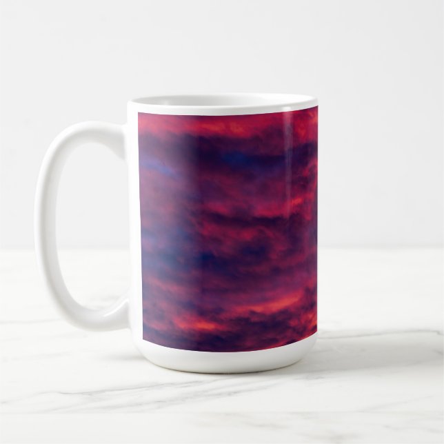 australisk röd kaffemugg (Vänster)