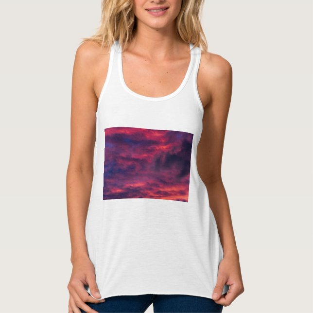 australisk röd linne med racerback  (Framsida)