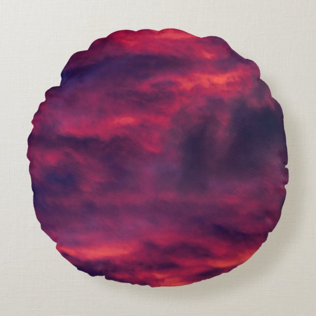 australisk röd rund kudde (Framsidan)