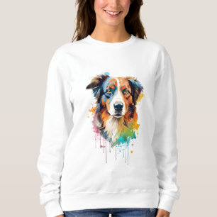 Australisk Shepherd livfull och färgrik T Shirt