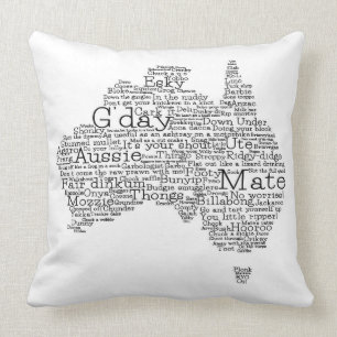 Australisk slang karta kudde