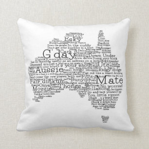 Australisk slang karta kudde