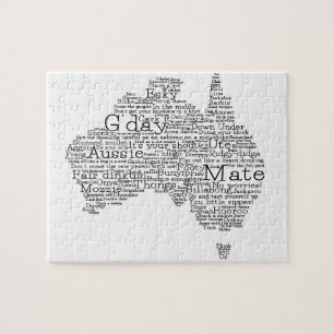 Australisk slang karta pussel