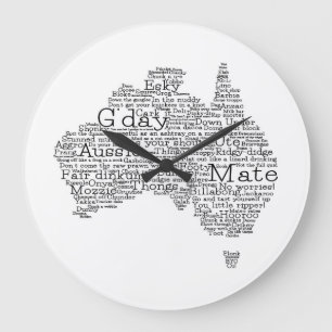 Australisk slang karta stor klocka