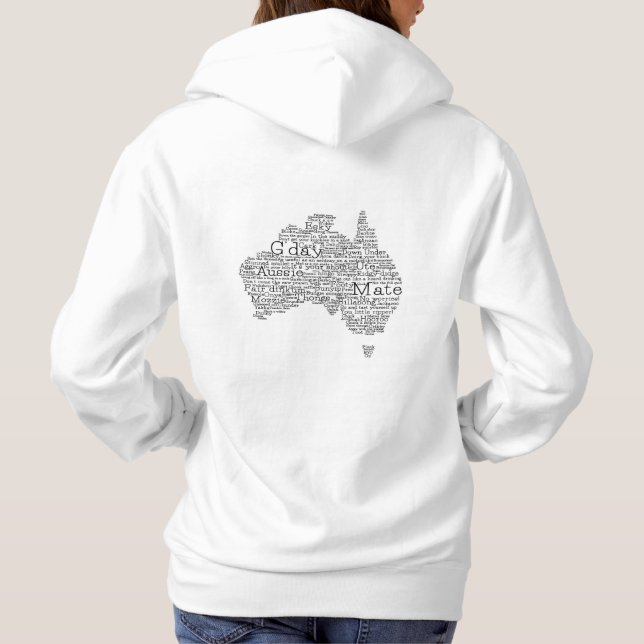 Australisk slang karta t shirt (Baksida)