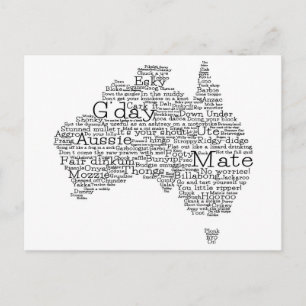 Australisk slang karta vykort