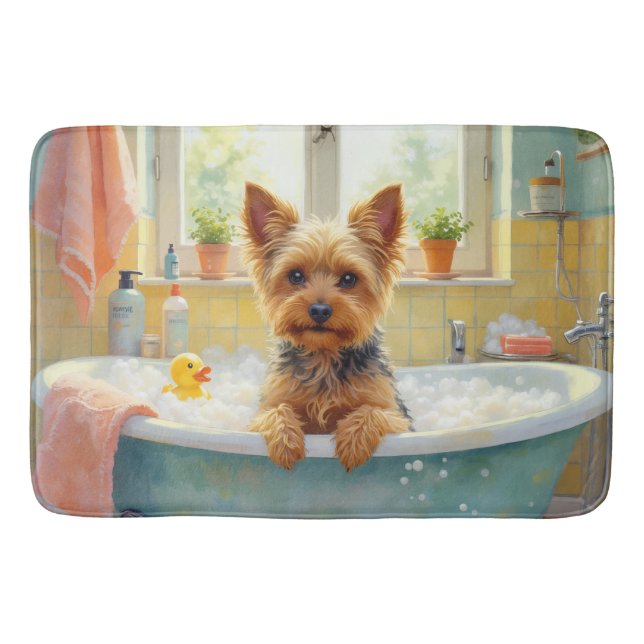 Australisk terrier badtids kul badkar dekoration badrumsmatta (Framsidan)