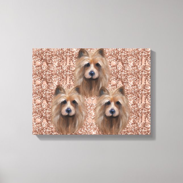 AUSTRALISK TERRIER CANVASTRYCK (Framsida)