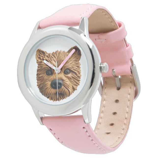 Australisk terrier hund 3D inspirerad Armbandsur (Vinklad)