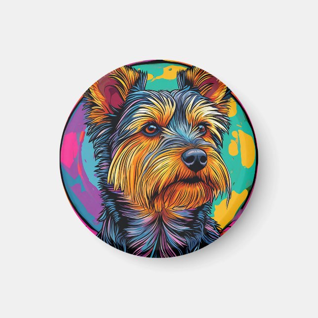 Australisk terrier hund magnet (Framsidan)
