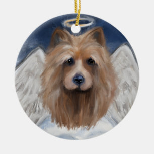 AUSTRALISK TERRIER JULGRANSPRYDNAD KERAMIK