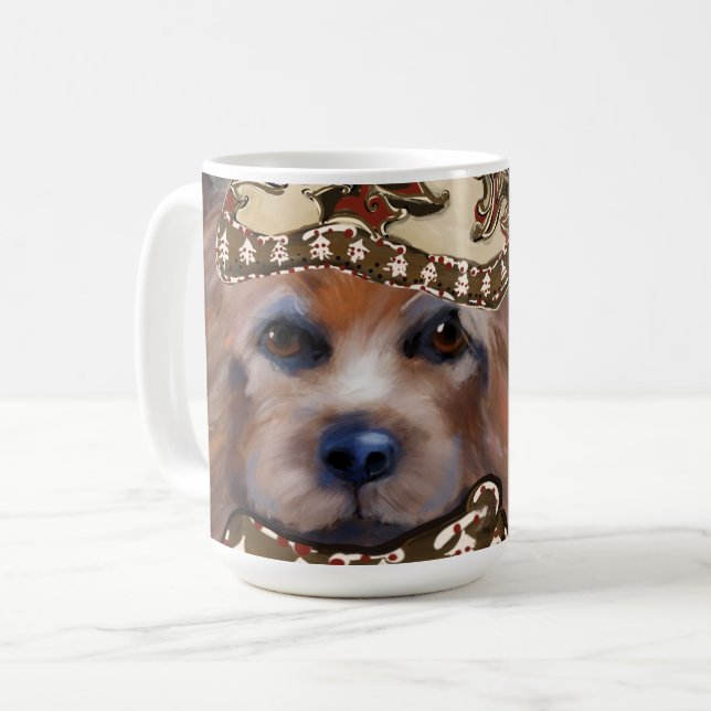 AUSTRALISK TERRIER KAFFEMUGG (Framsida vänster)