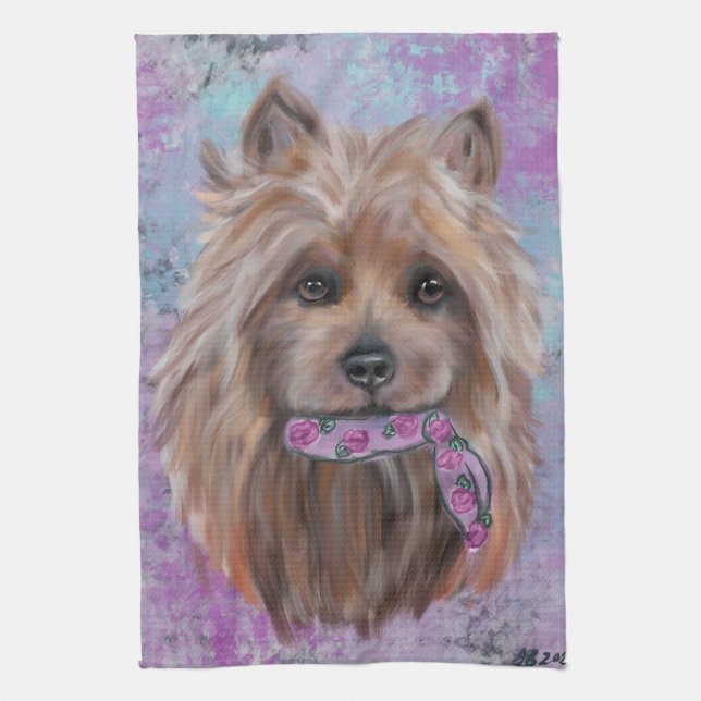  AUSTRALISK TERRIER   KÖKSHANDDUK (Vertikal)