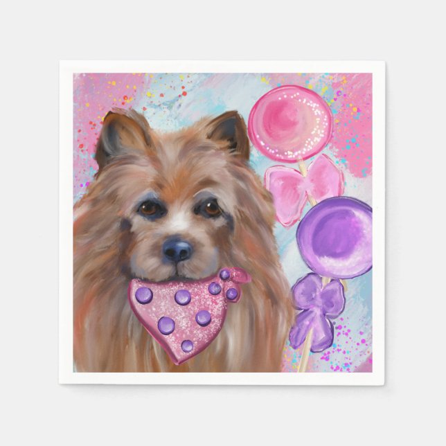AUSTRALISK TERRIER   PAPPERSSERVETT (Framsidan)