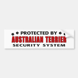 Australisk Terrier Security Bildekal