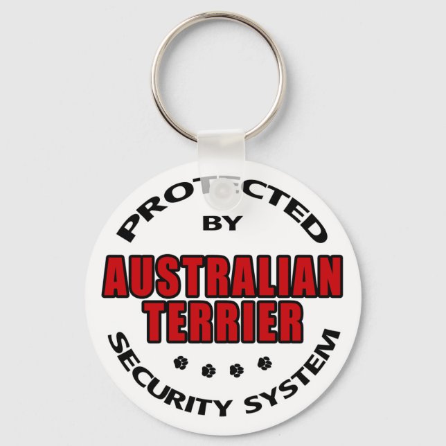 Australisk Terrier Security Nyckelring (Framsida)