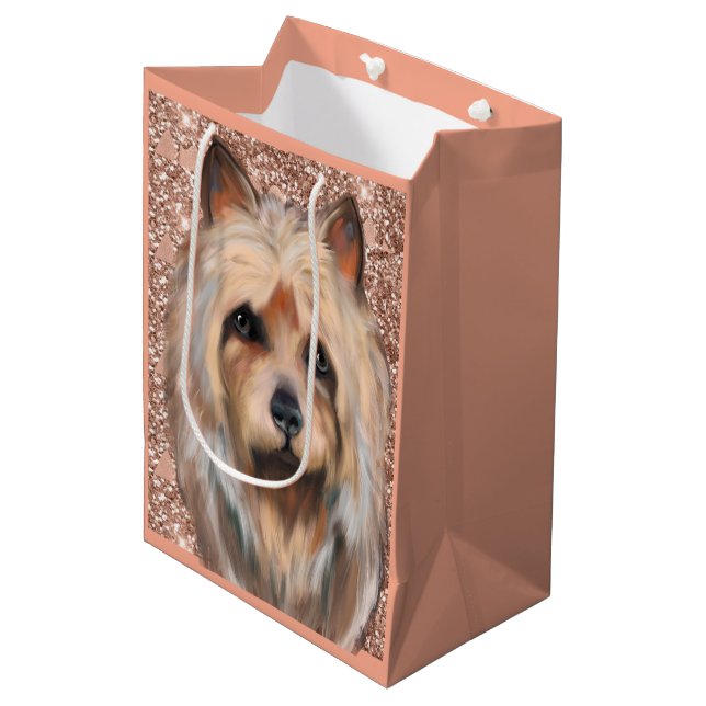 AUSTRALISK TERRIER T-Shirt (Framsidan Vinklad)