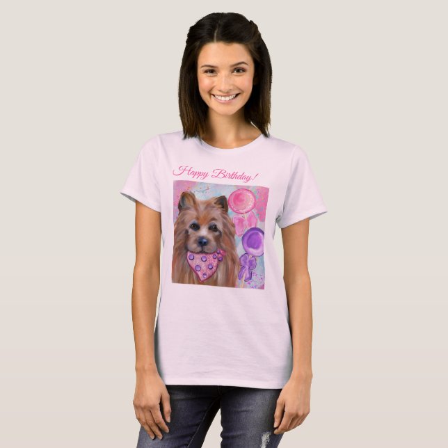 AUSTRALISK TERRIER   T SHIRT (Hel framsida)