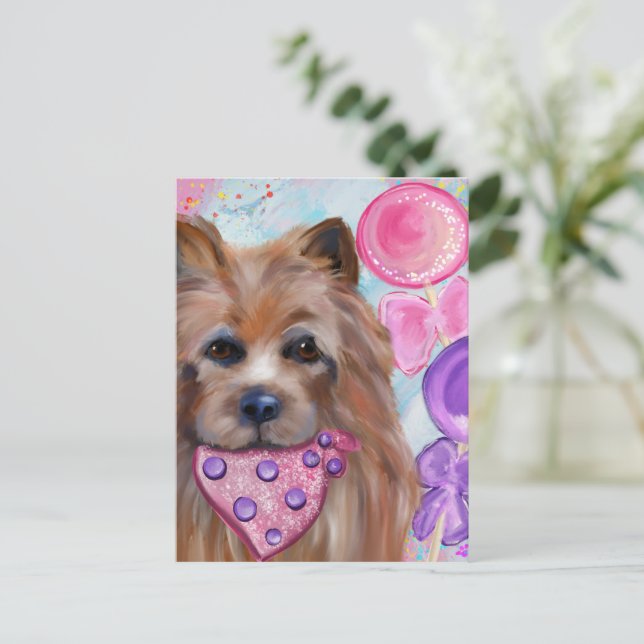 AUSTRALISK TERRIER   VYKORT (Stående Fram)