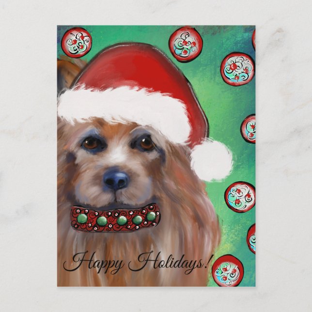 AUSTRALISK TERRIER VYKORT (Framsida)