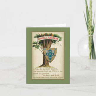 Australisk Vänskap: Blue Gum Sign of Loyalty Kort