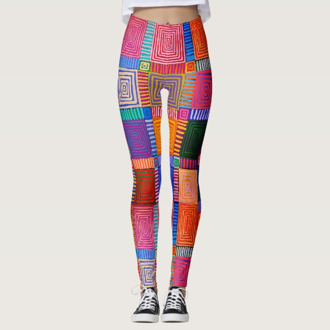 Australiska aboriginska artister Boutique-designer Leggings (Framsida)