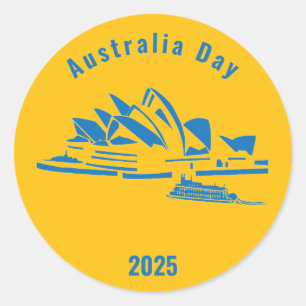 Australiska anpassningsbarna Sydney Opera house Sc Runt Klistermärke