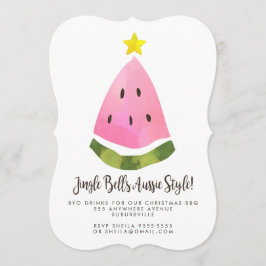 Australiska Aussie-sommarjulen Julafton BBQ Party Inbjudningar