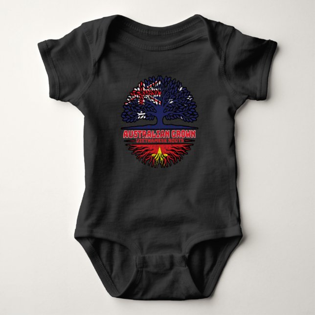 Australiska Australiens Träd-rötter i Vietnam T Shirt (Framsida)