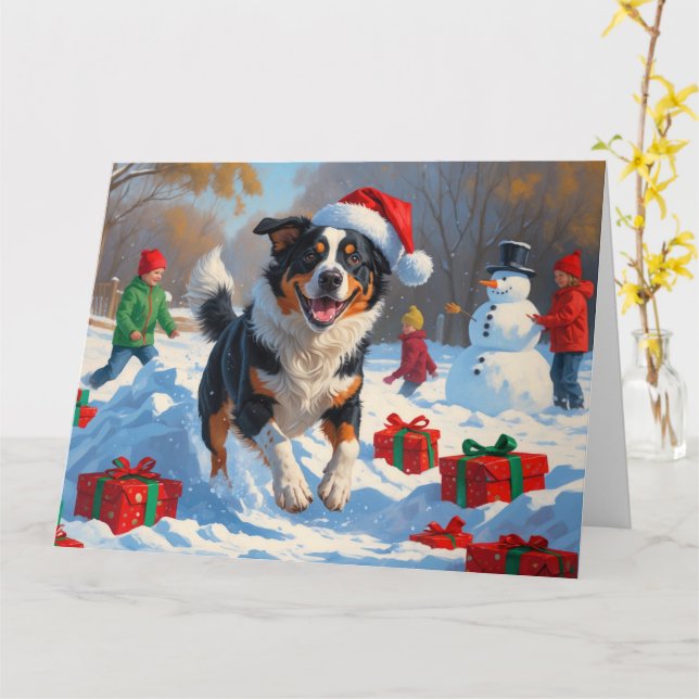 Australiska boskapseftermiddagen Snö Scene Kort (Gul blomma)