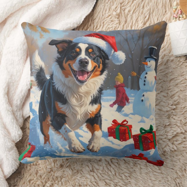 Australiska boskapseftermiddagen Snö Scene Kudde (Filt)