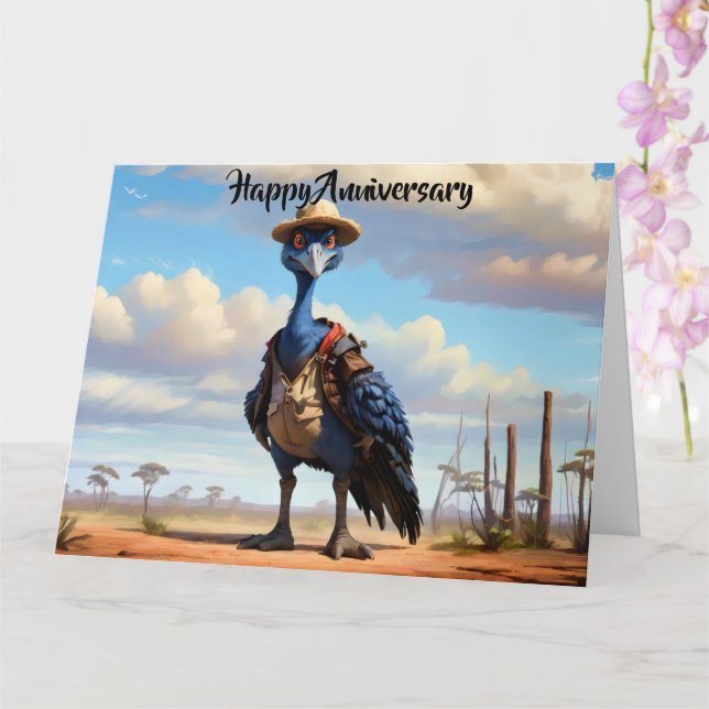 Australiska Cassoway i naturen Kort (Orkide)