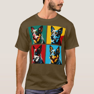 Australiska Cattle Hund Art Hund älskare T Shirt