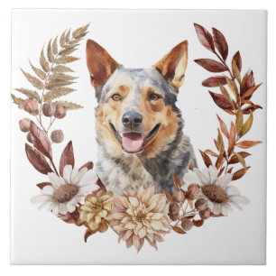 Australiska Cattle Hund Autumn Wandean Kakelplatta