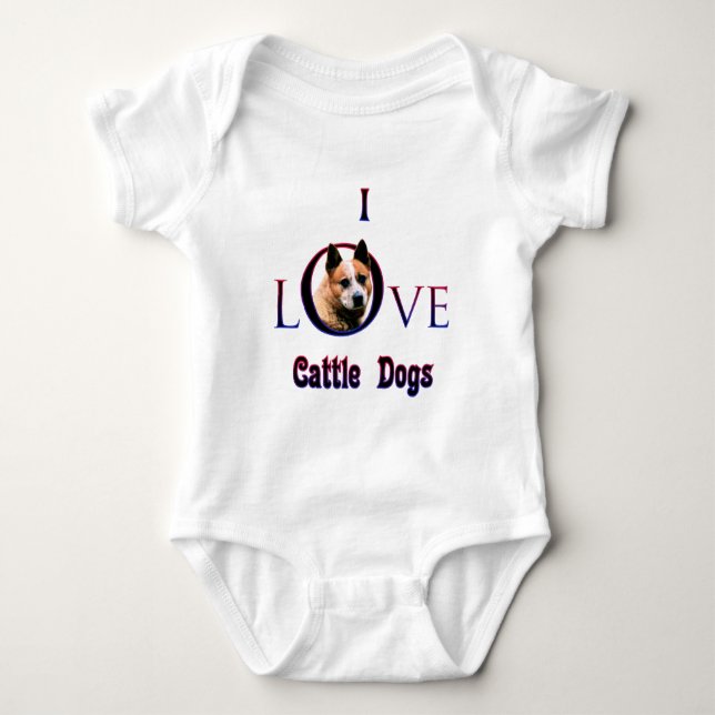 Australiska Cattle Hund I Kärlek T Shirt (Framsida)