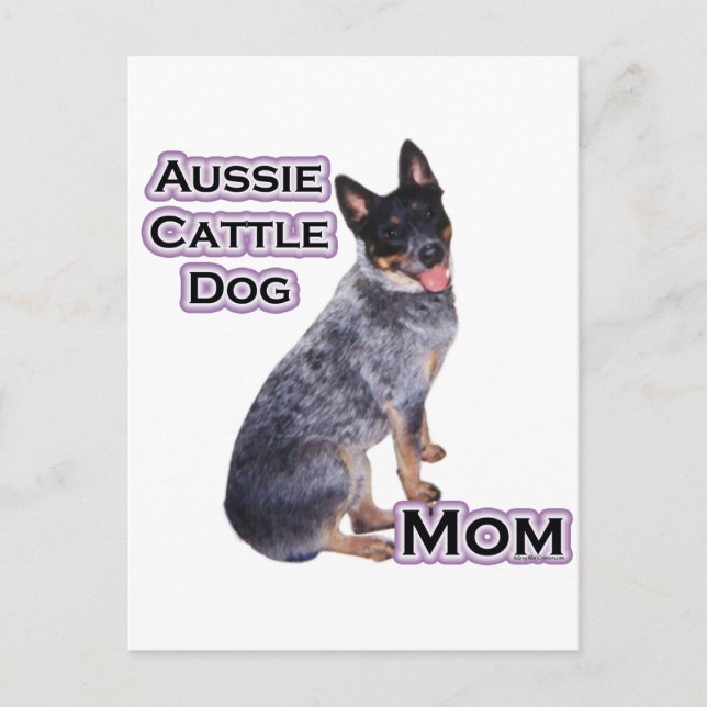 Australiska Cattle Hund Mamma 4 Vykort (Framsida)