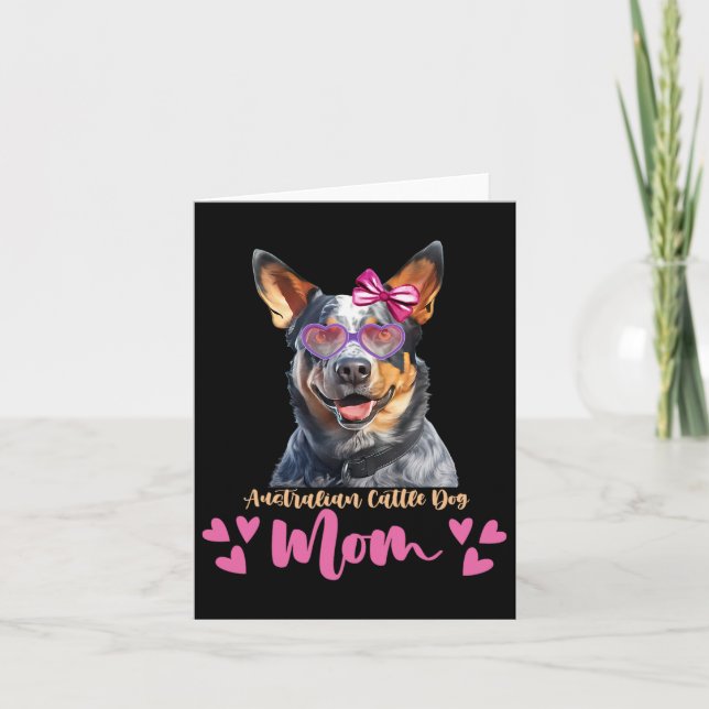 Australiska Cattle Hund Mamma Mors dag Älskare Hun Kort (Framsida)