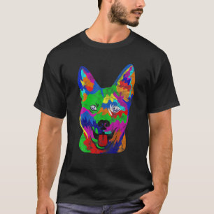 Australiska Cattle Hund Pop-Art Rolig hund Älskare T Shirt